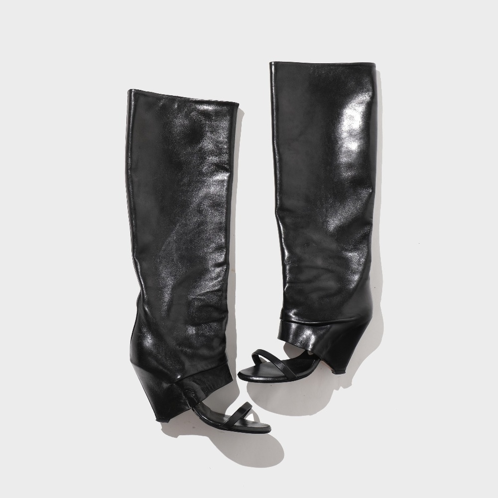 rare maison margiela runway knee high boots 39